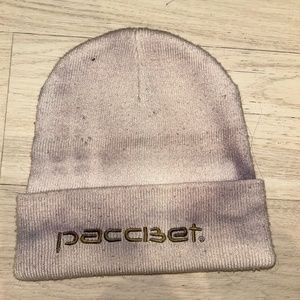 GOSHA RUBCHINSKIY PACCBET BEANIE HAND DYED WITH CUSTOM PATCH